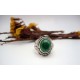 Bague en argent et Malachite T 54