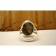 Bague en argent et labradorite T58