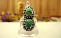 Bague argent avec Turquoise T 60