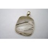 Pendentif en argent et Quartz tourmaline