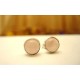 Clous d'oreille argent et Quartz rose.