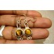 Boucles d'oreille argent et Oeil de tigre..