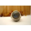 Bague argent et labradorite T 51