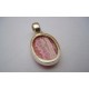 Pendentif en argent et Rhodocrosite.