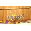 Boucles d'oreilles argent et Grenat