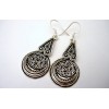 Boucles d'oreille argent.