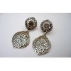 Boucles d'oreilles argent.