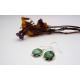 Bloucles d'oreille argent et Turquoise.