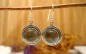 Boucles d'oreille argent et Labradorite.