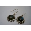 Boucles d'oreille argent et Labradorite.