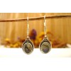 Boucles d'oreille argent et Labradorite.