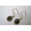 Boucles d'oreille argent et Labradorite.