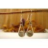 Boucles d'oreille argent et Labradorite.