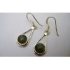 Boucles d'oreille argent et Labradorite.