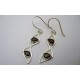 Boucles d'oreille argent Grenat.