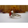 Bague en argent et Cornaline T 52