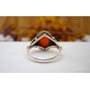 Bague en argent et Cornaline T 52