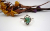 Bague argent et Turquoise T 52